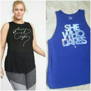 OLD NAVY ACTIVE GO DRY XL SEMI FITTED GRAPHIC TANK